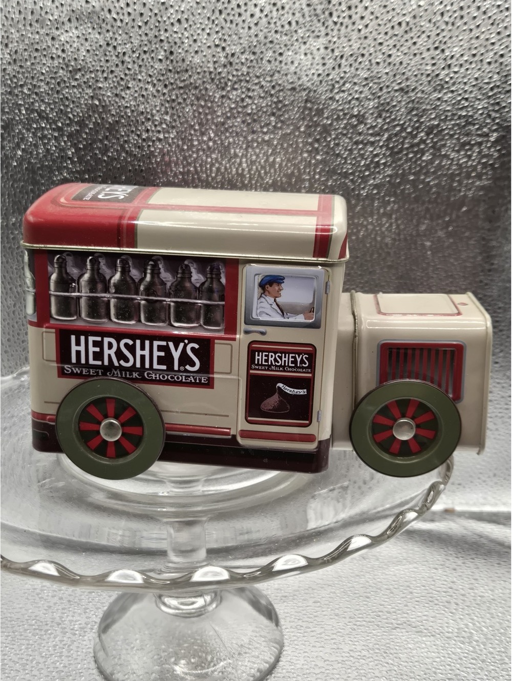 Hershey's Chocolate Company Bus Tin, Vintage Style Litho Tin Truck, Collectible